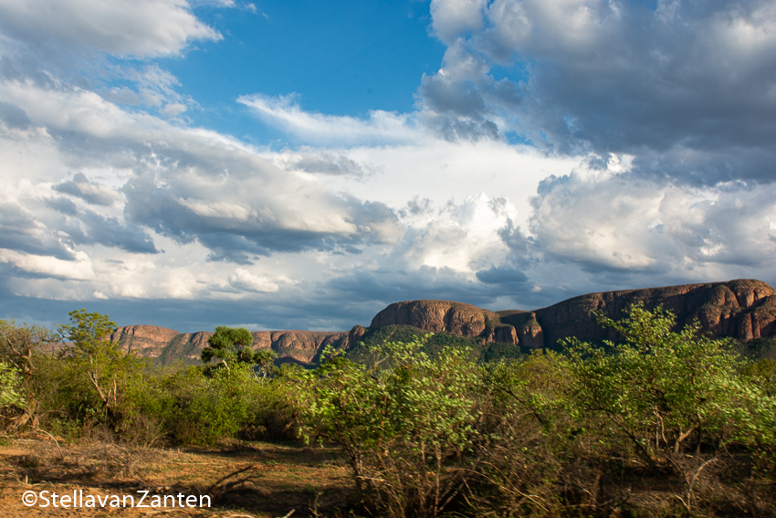 The Waterberg mountains in Marataba