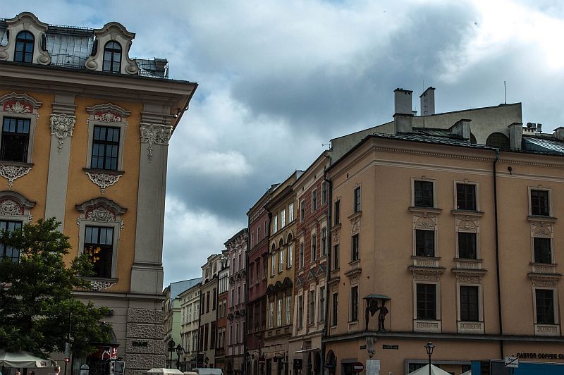 Statige panden in het centrum van Krakau