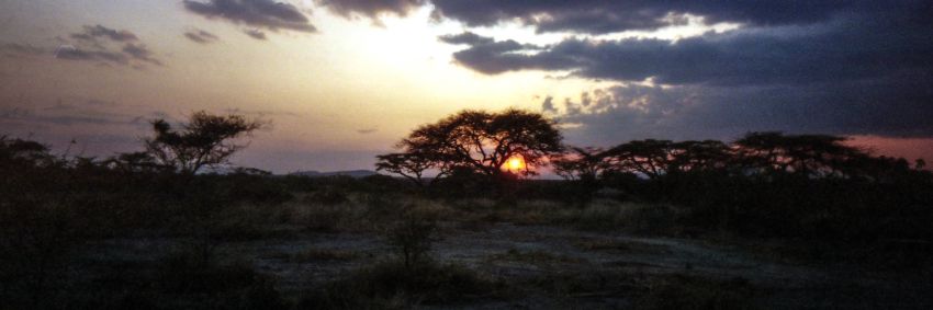 zonsondergang in kenya