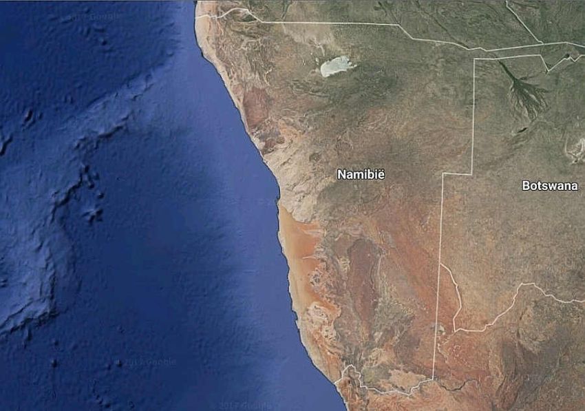 Landkaart Namibië