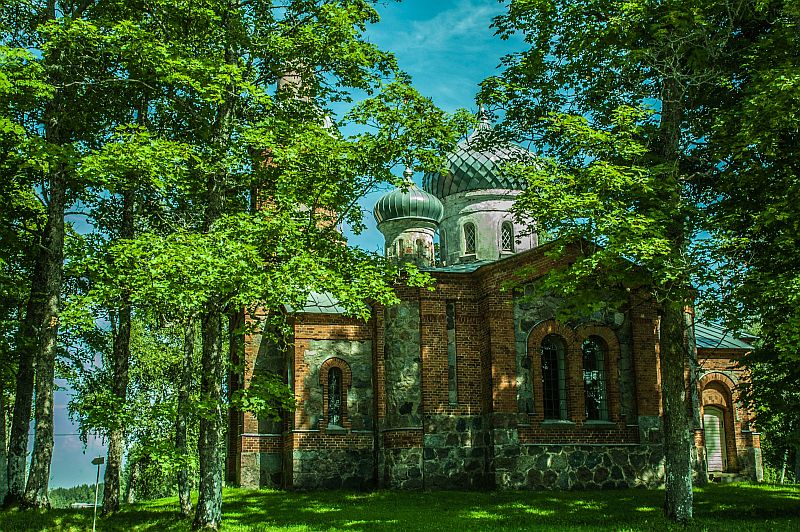 De Russisch-Orthodoxe kerk in Plaani
