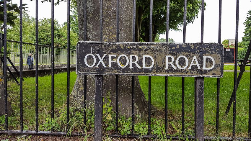 Oxford road, vlakbij de pub