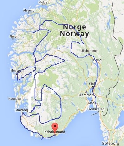 Route camperreis door Noorwegen - reisnotities.nl