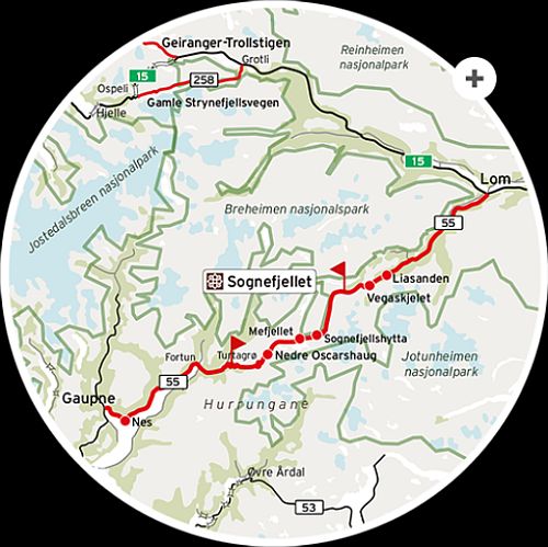 turistveger sognefjellet - bron: www.nasjonaleturistveger.no