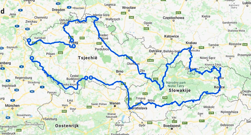 Route camperreis door Tsjechië en Slowakije - reisnotities.nl