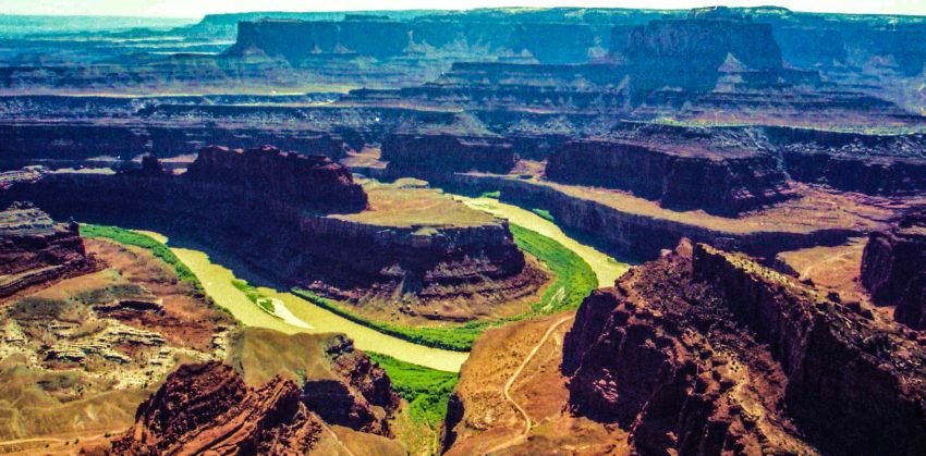 de Colorado river overlook in Canyonlands